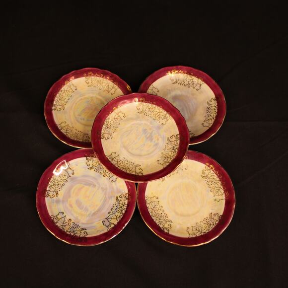 Empress by Hurata Japan Child's Tea Set, Pot, Cream & Sugar, 2 cups 5 Saucers - Picture 6 of 16
